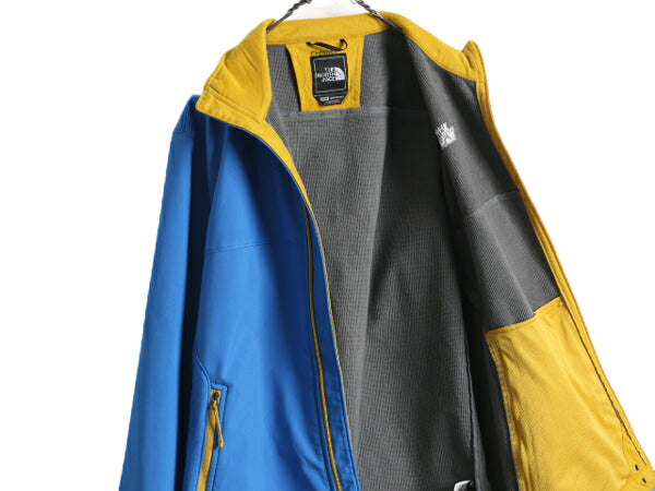 ノースフェイス ソフトシェル ジャケット メンズ M アウトドア The North face WIND STOPPER ジャンパー 裏 フリース ブルゾン ストレッチ