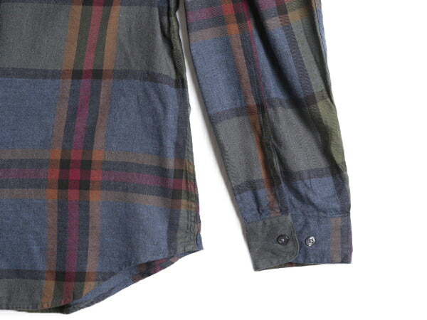 デッドストック 90s エディーバウアー チェック 長袖 シャツ レディース L 新品 90年代 オールド Eddie Bauer レーヨン コットン ブラウス