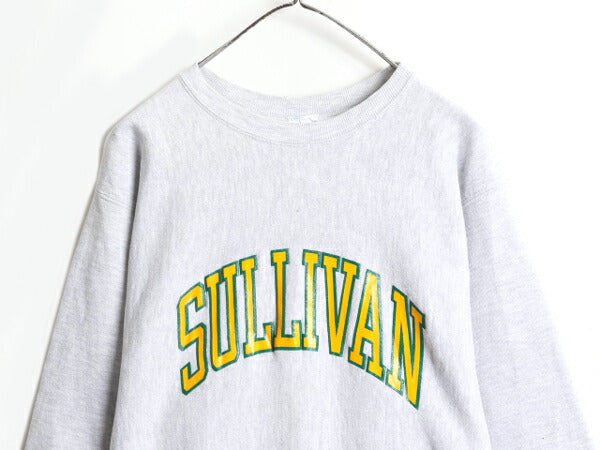 90s USA製 チャンピオン リバースウィーブ カレッジ プリント スウェット メンズ XL 90年代 オールド Champion トレーナー 大きいサイズ 灰