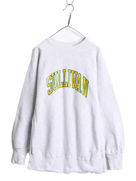 90s USA製 チャンピオン リバースウィーブ カレッジ プリント スウェット メンズ XL 90年代 オールド Champion トレーナー 大きいサイズ 灰