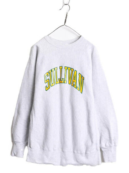 90s USA製 チャンピオン リバースウィーブ カレッジ プリント スウェット メンズ XL 90年代 オールド Champion トレーナー 大きいサイズ 灰