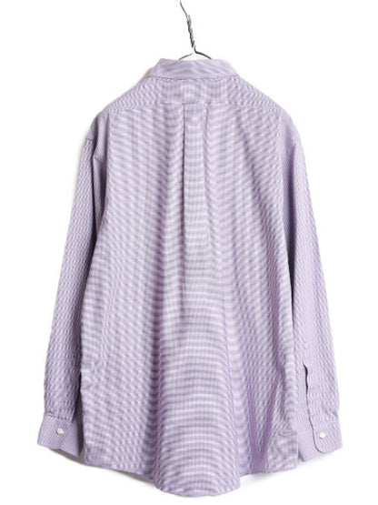 ブルックスブラザーズ チェック ボタンダウン 長袖 シャツ メンズ L 程 Brooks Brothers ワイシャツ ピマ コットン ノーアイロン ビジネス