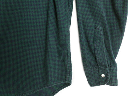 80s USA製 エルエルビーン チェック 長袖 フランネル シャツ メンズ L 80年代 LLBEAN ヴィテージ LLビーン コットン 長袖シャツ ネルシャツ