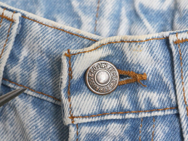 80s USA製 リーバイス 505 ケミカルウォッシュ デニム パンツ メンズ 30 32 古着 ヴィンテージ Levis ジーンズ ジーパン スリム ストレート