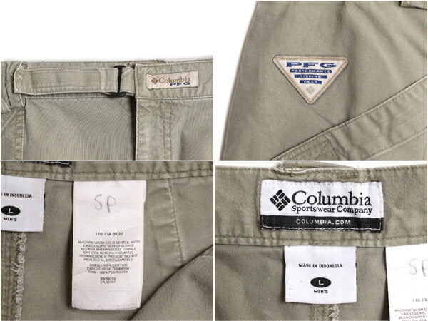 00s コロンビア PFG コットン フィッシング ショート パンツ メンズ L 00年代 オールド Columbia ショーツ 短パン ハーフパンツ アウトドア