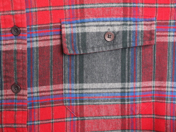 90s エルエルビーン チェック シャモア クロス 長袖 シャツ レディース XL 90年代 LLBEAN 長袖シャツ ネルシャツ アウトドア 大きいサイズ