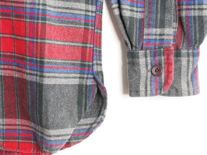 90s エルエルビーン チェック シャモア クロス 長袖 シャツ レディース XL 90年代 LLBEAN 長袖シャツ ネルシャツ アウトドア 大きいサイズ
