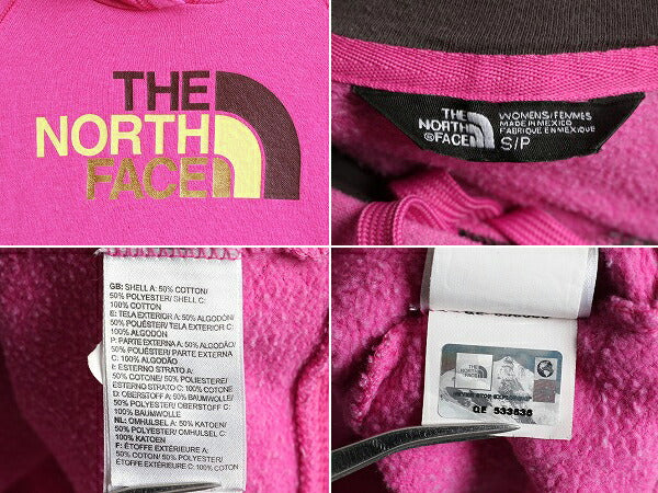 ノースフェイス プリント スウェット フード パーカー レディース S The North Face プルオーバー 裏起毛 トレーナー アウトドア スエット