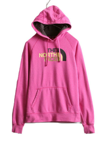 ノースフェイス プリント スウェット フード パーカー レディース S The North Face プルオーバー 裏起毛 トレーナー アウトドア スエット