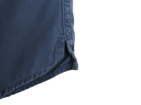 90s LAUREN ラルフローレン コットン フィッシング シャツ レディース M 古着 90年代 オールド ポロ アウトドア サファリ 長袖シャツ 無地