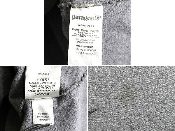 17年製 パタゴニア プリント 長袖 Tシャツ メンズ M / Patagonia アウトドア ロンT オーガニック コットン フィッツロイ ロゴ イラスト P-6