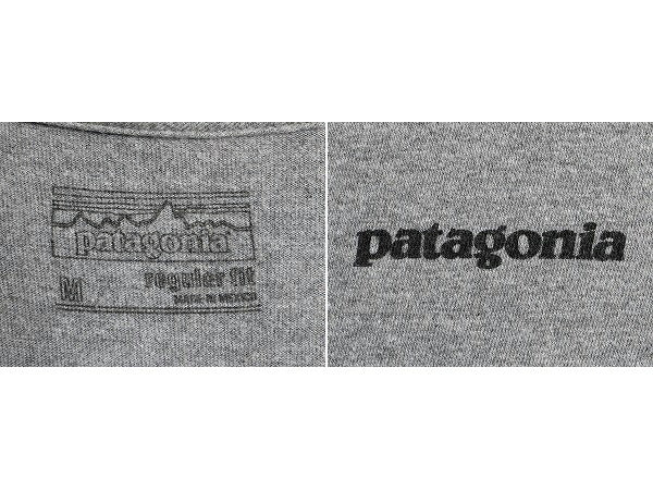 17年製 パタゴニア プリント 長袖 Tシャツ メンズ M / Patagonia アウトドア ロンT オーガニック コットン フィッツロイ ロゴ イラスト P-6