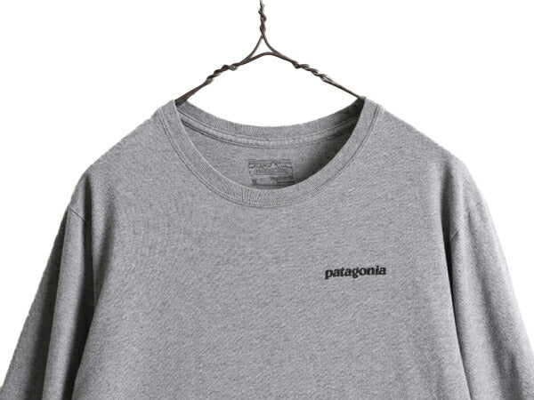 17年製 パタゴニア プリント 長袖 Tシャツ メンズ M / Patagonia アウトドア ロンT オーガニック コットン フィッツロイ ロゴ イラスト P-6