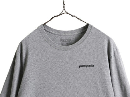 17年製 パタゴニア プリント 長袖 Tシャツ メンズ M / Patagonia アウトドア ロンT オーガニック コットン フィッツロイ ロゴ イラスト P-6