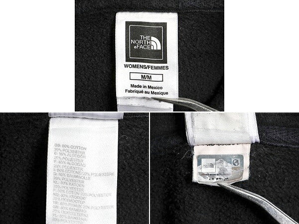 ノースフェイス プリント スウェット フード パーカー レディース M / 古着 The North Face プルオーバー 裏起毛 トレーナー アウトドア 黒