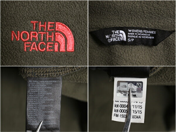 ノースフェイス ハーフジップ 長袖 フリース Tシャツ レディース S 古着 The North Face プルオーバー ハイネック アウトドア ポケット付き