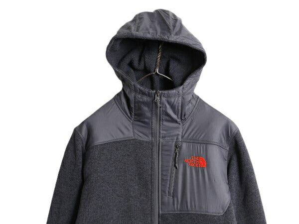 US企画 ノースフェイス ゴードン ライオンズ パーカー ジャケット メンズ S The North face アウトドア フリース ナイロン フルジップ 灰紺