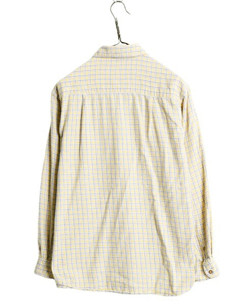 90s ブルックスブラザーズ チェック ライト フランネル シャツ レディース M 古着 90年代 オールド BROOKS BROTHERS ネルシャツ 長袖シャツ