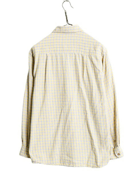 90s ブルックスブラザーズ チェック ライト フランネル シャツ レディース M 古着 90年代 オールド BROOKS BROTHERS ネルシャツ 長袖シャツ