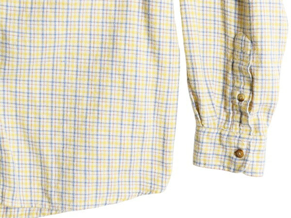 90s ブルックスブラザーズ チェック ライト フランネル シャツ レディース M 古着 90年代 オールド BROOKS BROTHERS ネルシャツ 長袖シャツ