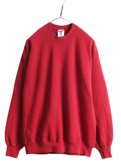 90s USA製 JERZEES 無地 スウェット メンズ レディース XL / 古着 90年代 オールド 裏起毛 ジャージーズ ラッセル トレーナー バーガンディ