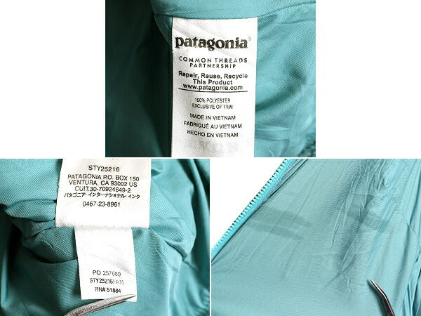 16年製 パタゴニア ロスガトス フリース ベスト レディース XS 古着 Patagonia 毛長 パイル ボア 重ね着 フルジップ アウトドア ハイネック
