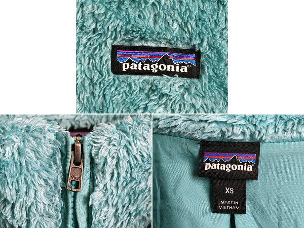 16年製 パタゴニア ロスガトス フリース ベスト レディース XS 古着 Patagonia 毛長 パイル ボア 重ね着 フルジップ アウトドア ハイネック