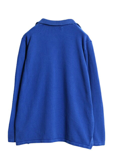 00s LAUREN ラルフローレン スキッパー コットン ニット セーター レディース XL オールド LAUREN JEANS Co ポロシャツ 長袖ニット 襟付き