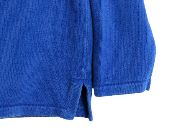 00s LAUREN ラルフローレン スキッパー コットン ニット セーター レディース XL オールド LAUREN JEANS Co ポロシャツ 長袖ニット 襟付き