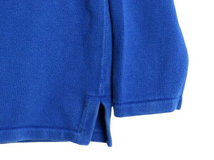 00s LAUREN ラルフローレン スキッパー コットン ニット セーター レディース XL オールド LAUREN JEANS Co ポロシャツ 長袖ニット 襟付き