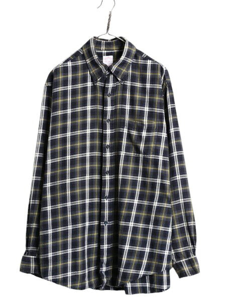 ブルックスブラザーズ チェック ボタンダウン ライト フランネル シャツ メンズ L / BROOKS BROTHERS ネルシャツ 長袖シャツ マルチカラー