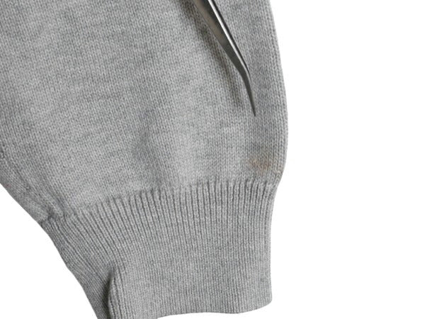 ブルックスブラザーズ フルジップ スーピマ コットン ニット セーター ジャケット メンズ XL Brooks Brothers ハイネック ドライバーズ 灰