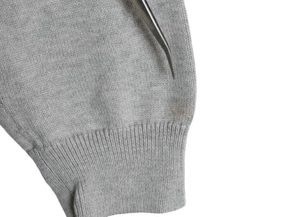 ブルックスブラザーズ フルジップ スーピマ コットン ニット セーター ジャケット メンズ XL Brooks Brothers ハイネック ドライバーズ 灰