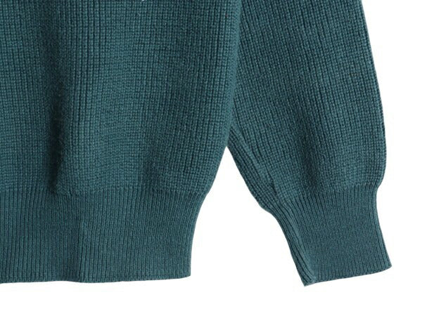 80s USA製 エルエルビーン リブ編み コットン ニット セーター レディース S / ヴィンテージ アウトドア LLBEAN クルーネック チャンキー