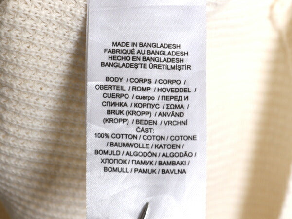 LAUREN ラルフローレン サーマル ハイネック 長袖 Tシャツ レディース L 古着 ポロ ワッフル カットソー スウェット コットン プルオーバー