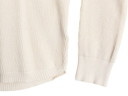 LAUREN ラルフローレン サーマル ハイネック 長袖 Tシャツ レディース L 古着 ポロ ワッフル カットソー スウェット コットン プルオーバー