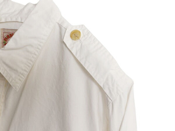 80s バナナリパブリック サファリ シャツ ハーフ コート レディース M ヴィンテージ BANANA REPUBLIC 旧タグ ブッシュ ジャケット コットン