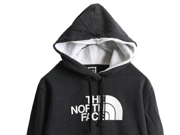 ノースフェイス プリント スウェット フード パーカー レディース L / The North Face アウトドア 裏起毛 トレーナー 2トーン プルオーバー