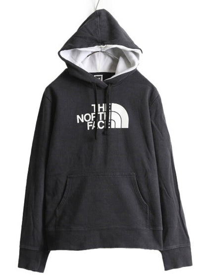 ノースフェイス プリント スウェット フード パーカー レディース L / The North Face アウトドア 裏起毛 トレーナー 2トーン プルオーバー