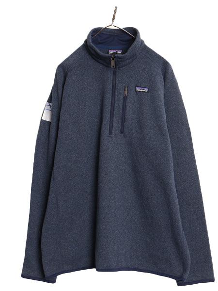 パタゴニア ベターセーター ハーフジップ メンズ XL 古着 17年製 フリース セーター 裏起毛 プルオーバー ジャケット 大きいサイズ 企業 紺