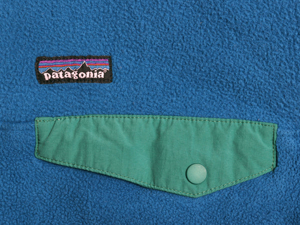 パタゴニア ライトウェイト シンチラ スナップT フーディ メンズ L 12年製 フリース パーカー プルオーバー ジャケット ハイネック ブルー