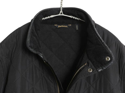 バブアー パウエル キルト ジャケット メンズ M / 中綿 ナイロン キルティング ハーフ コート フリース ライナー ジャンパー 3ワラント 黒