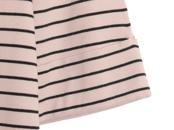 ローレン ラルフローレン ボートネック ボーダー 5分袖 Tシャツ レディース L ポロ ストレッチ コットン カットソー ワンポイント ボックス