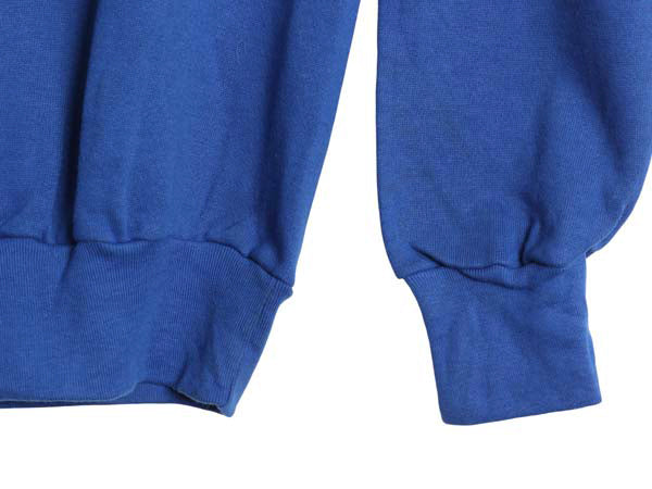 デッドストック 80s USA製 アンビル 無地 スウェット メンズ レディース L ヴィンテージ トレーナー 裏起毛 ブランク トップス シンプル 青