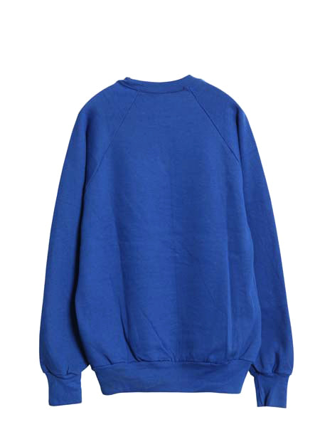 デッドストック 80s USA製 アンビル 無地 スウェット メンズ レディース L ヴィンテージ トレーナー 裏起毛 ブランク トップス シンプル 青