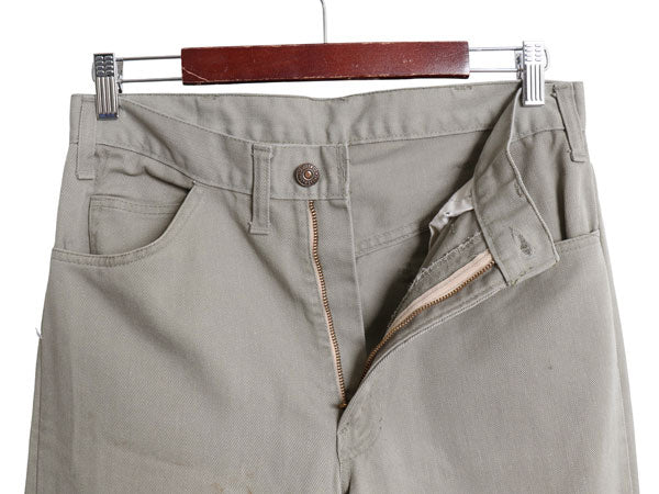 70s USA製 ★ リーバイス 518 BIG E スタプレ テーパード パンツ メンズ 30 29 古着 ヴィンテージ スラックス 42タロン スリム ノータック