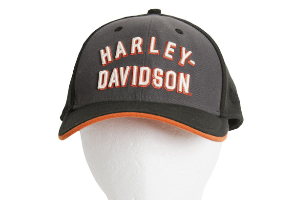 デッドストック ニューエラ ハーレー ダビッドソン ベースボール キャップ メンズ L XL / 39THIRTY 帽子 トラッカー オフィシャル ロゴ刺繍