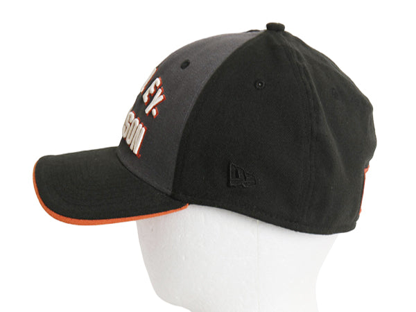 デッドストック ニューエラ ハーレー ダビッドソン ベースボール キャップ メンズ L XL / 39THIRTY 帽子 トラッカー オフィシャル ロゴ刺繍