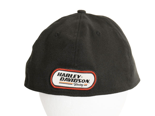デッドストック ニューエラ ハーレー ダビッドソン ベースボール キャップ メンズ L XL / 39THIRTY 帽子 トラッカー オフィシャル ロゴ刺繍