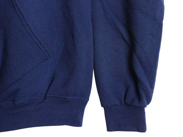 ハーレー ダビッドソン 両面 プリント フルジップ スウェット フード パーカー メンズ L / トレーナー バイク 裏起毛  スカル イラスト 青